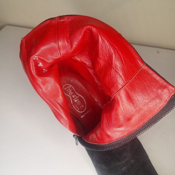 Free Lance Vintage Suede 3" inside zip Heel Ankle Boots Size EU 35.5 - Picture 10 of 11